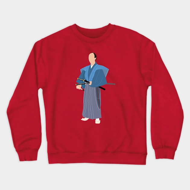 Historical Japanese Samurai Silhouette Crewneck Sweatshirt by MariOyama